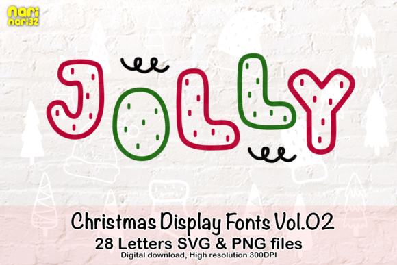 Christmas Display Fonts Vol.02: Festive Graphics for Crafts