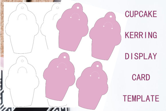 Cupcake Keyring Display Card Template: A Designer's Review