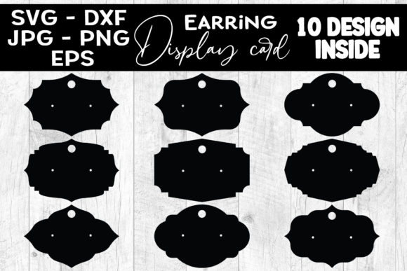 Earring Display Card Bundle: Crafts & Graphics