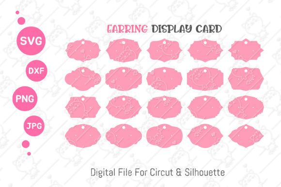 Earring Display Card SVG: Graphics & Illustrations