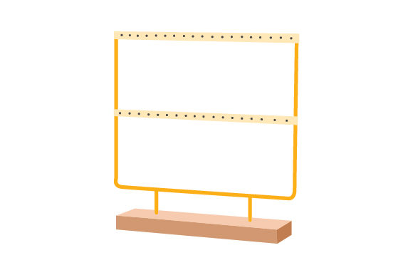 Earring Display Stand: Crafts Asset by Designs Amp