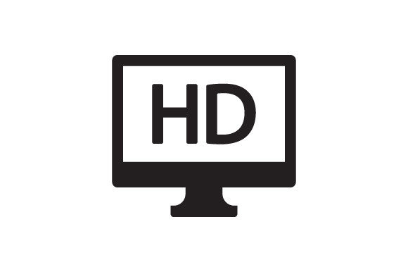 High Definition Hd Video Display Icon: Premium Graphics and Icons