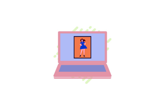 Laptop Icon Cute Display Orange Review