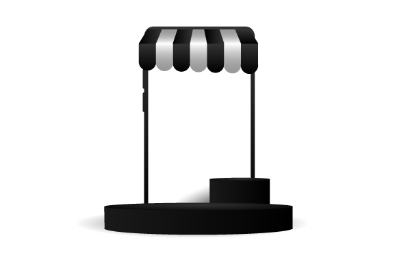 Square Blank Online Shopping Display: Graphics & Templates